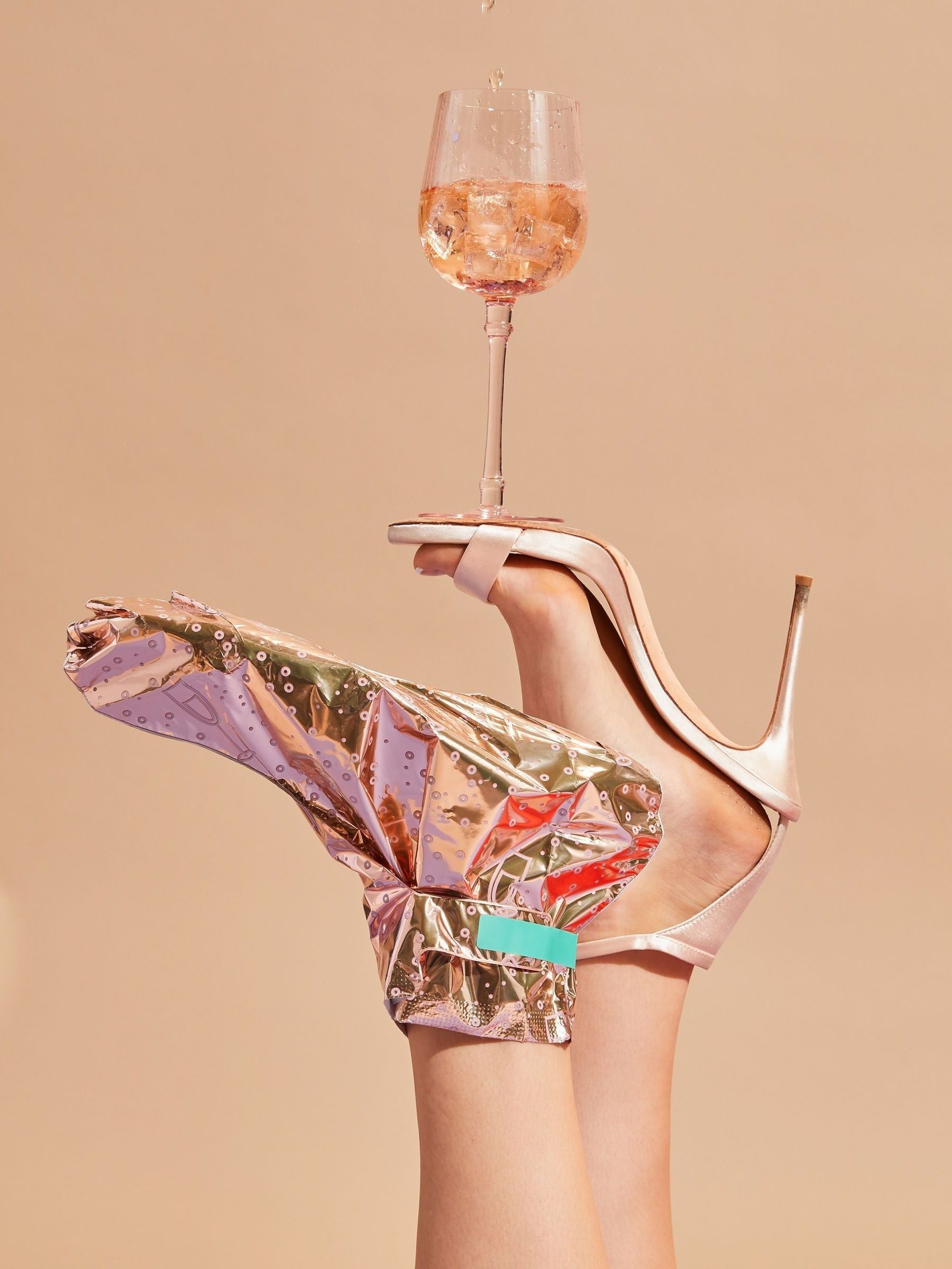 Patchology Rosé Toes foot mask, imported from the UK