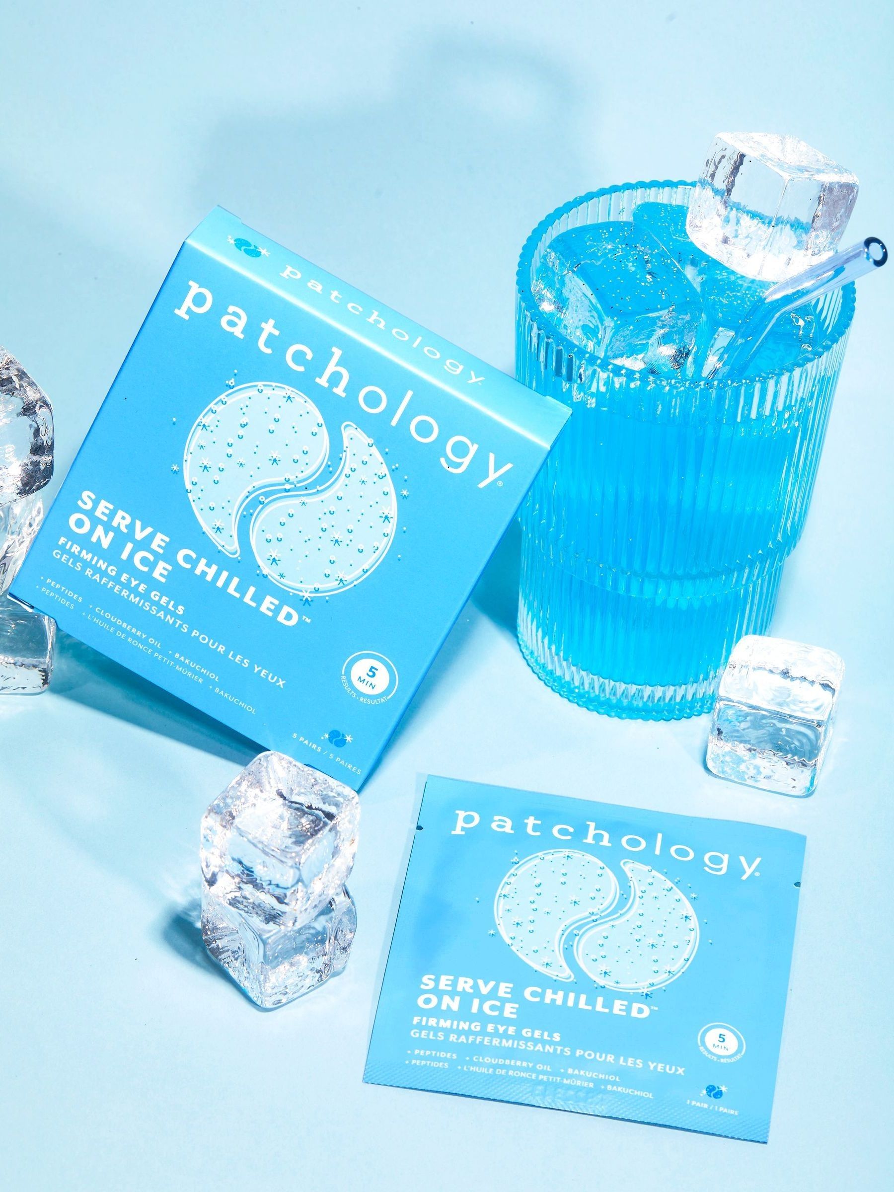 Patchology Serve Chilled On Ice Firming Eye Gels 5 pairs, imported from the UK