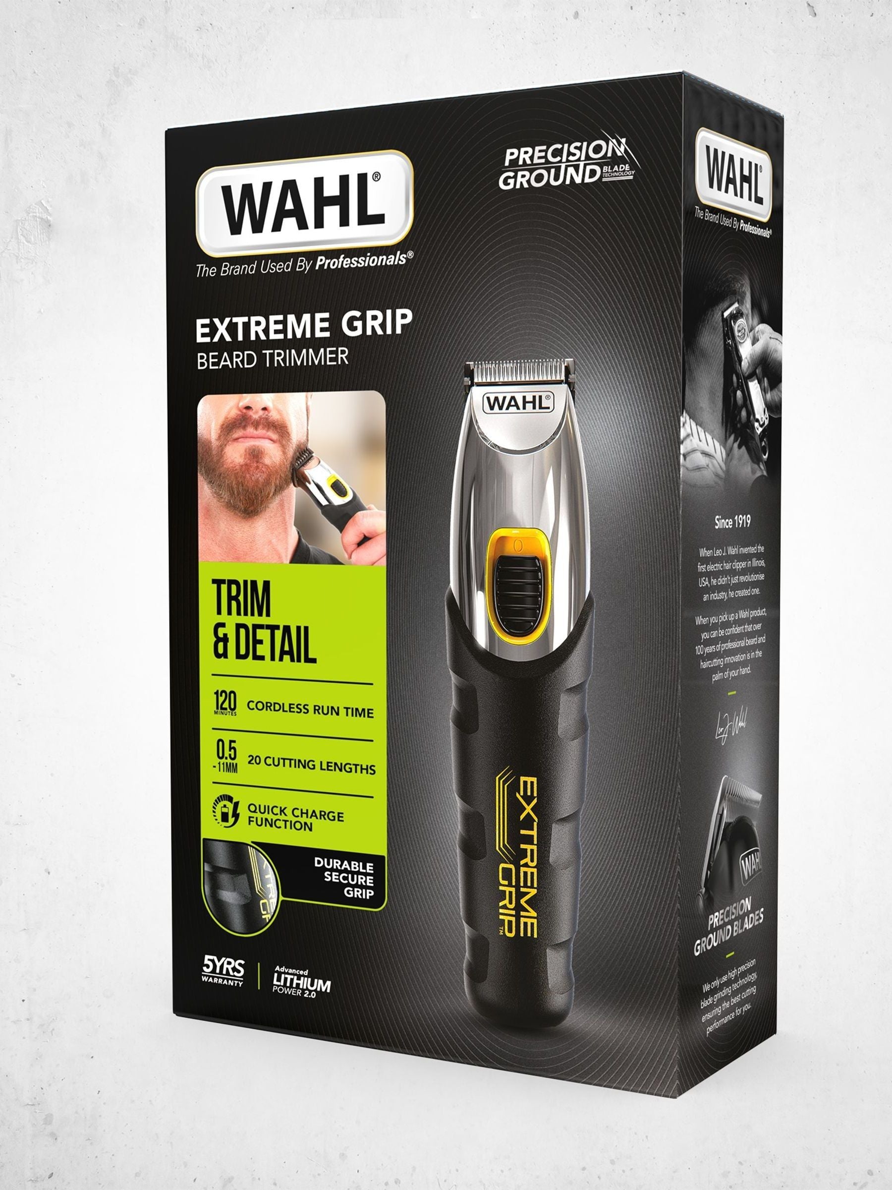 Wahl Extreme Grip Black Beard Trimmer (British brand)