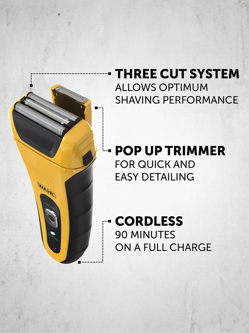 Wahl Lifeproof electric shaver with pop-up trimmer (British brand)