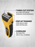 Wahl Lifeproof electric shaver with pop-up trimmer (British brand)