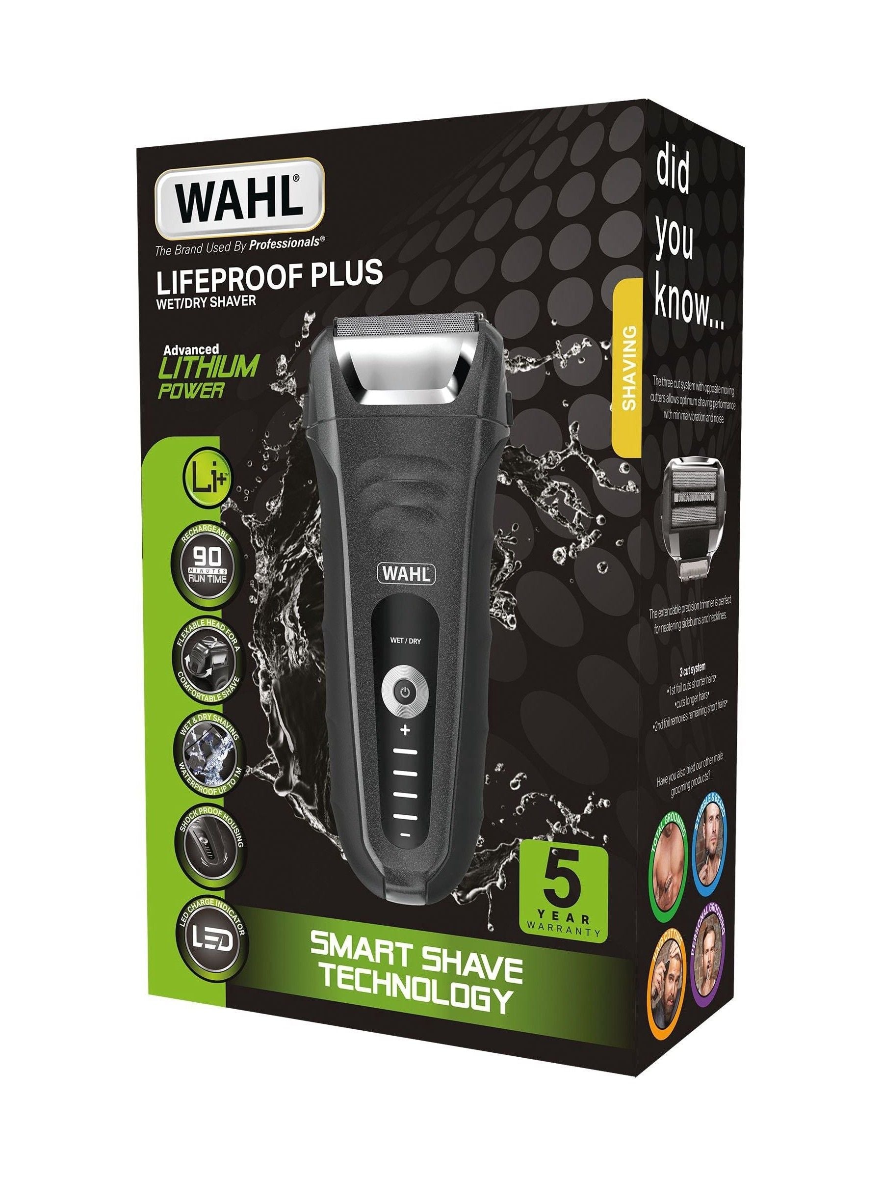 Wahl Lifeproof Plus electric shaver (British brand)
