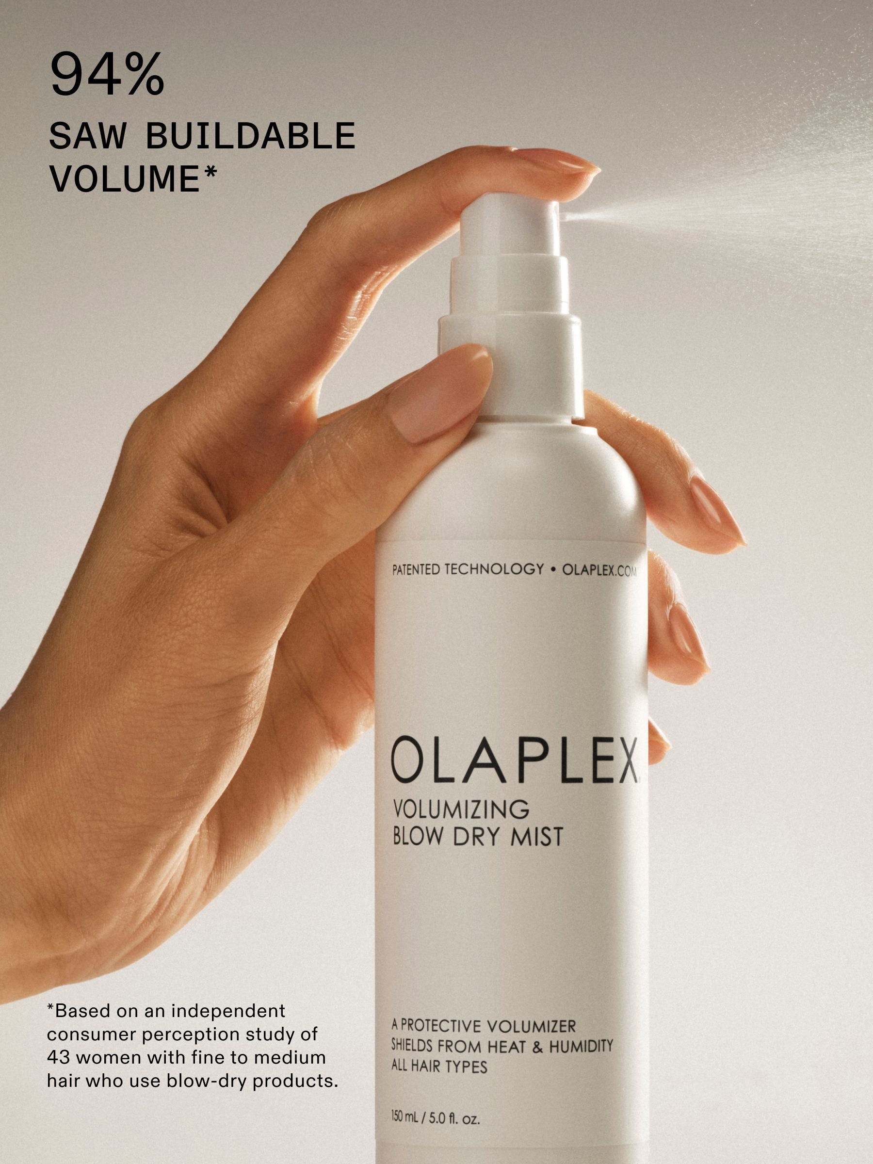 Olaplex volumising blow dry mist 150ml, UK version