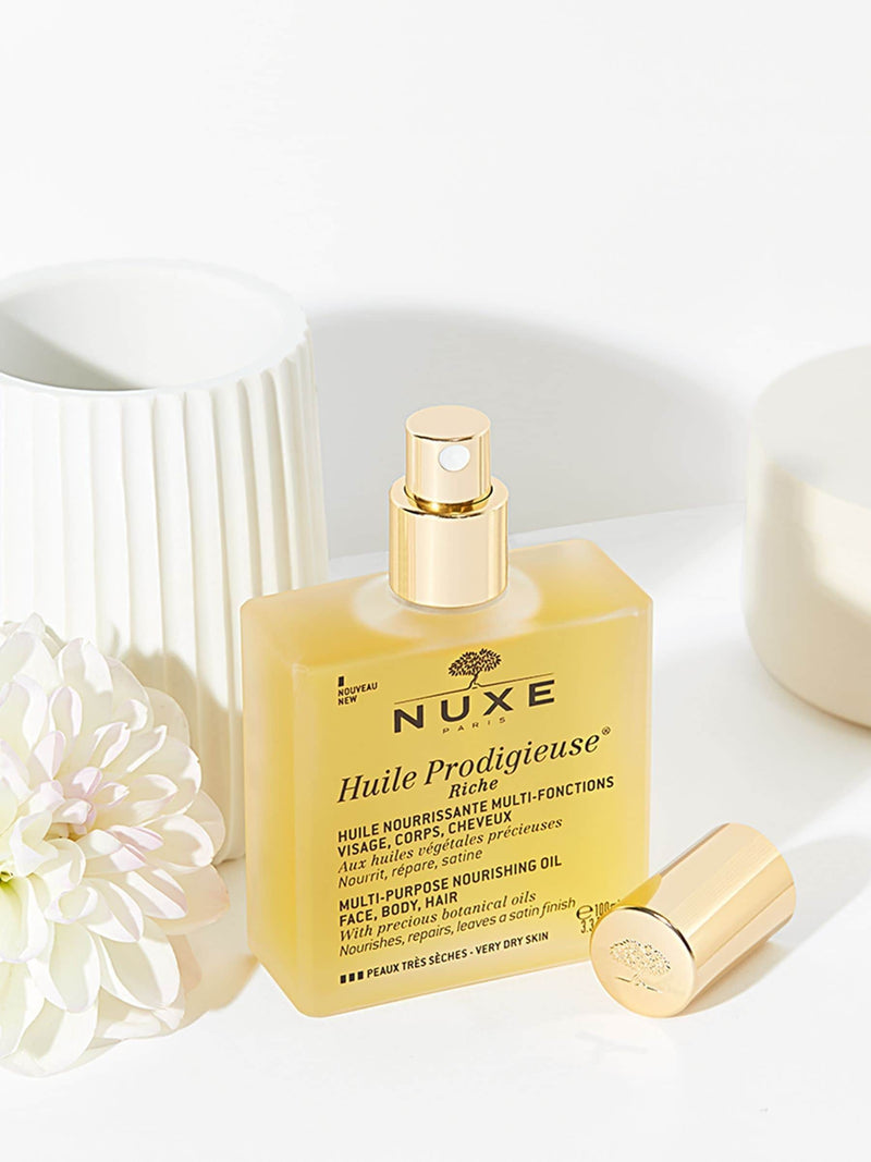 Nuxe Huile Prodigieuse Riche multi-purpose dry oil 100ml, imported from the UK