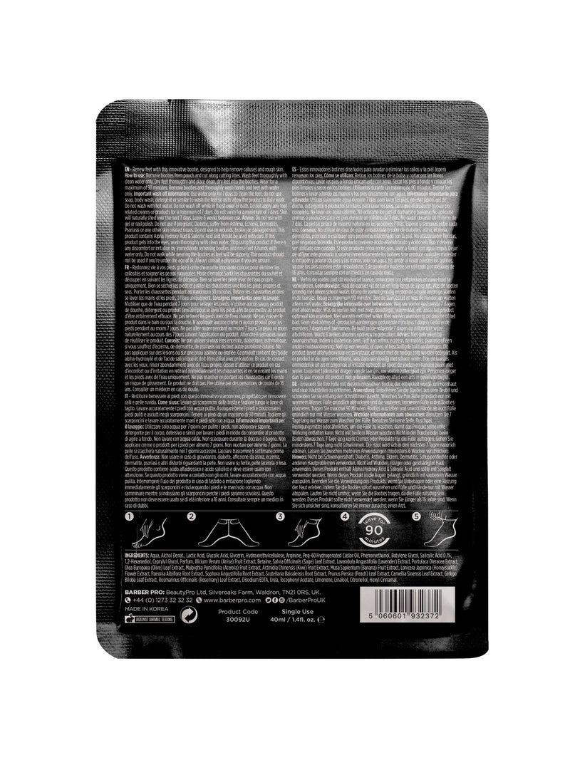 BARBER PRO foot peel bootie - British product