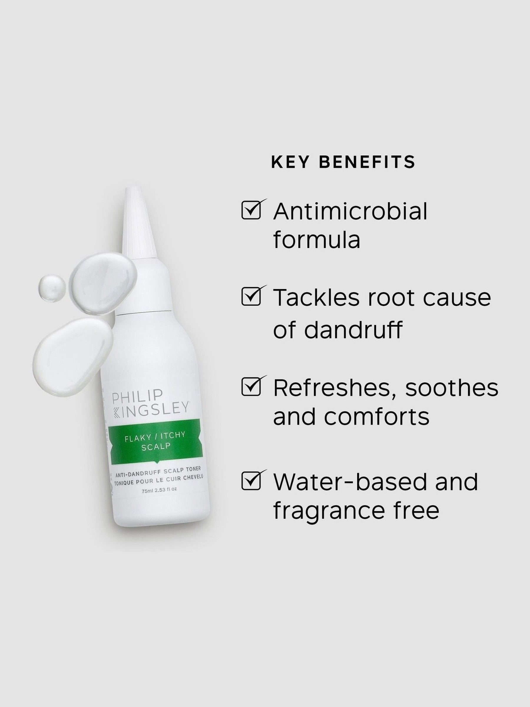 Philip Kingsley anti-dandruff scalp toner 75ml, imported from the UK