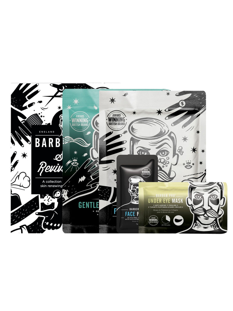Barber Pro Skin Revival Face Mask Set - British product