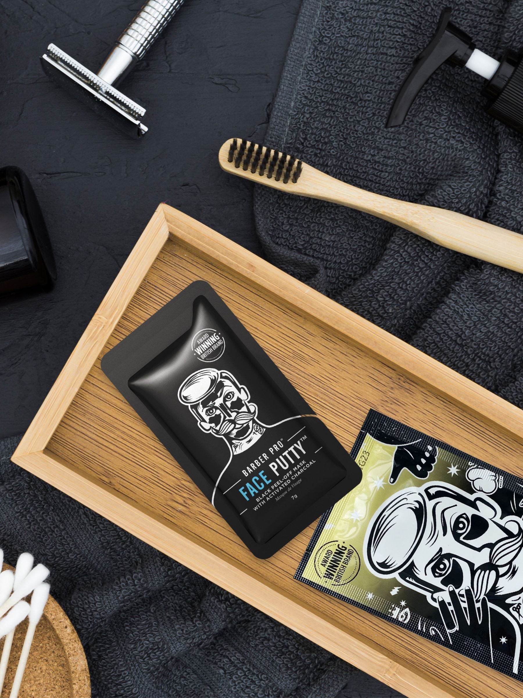 Barber Pro Skin Revival Face Mask Set - British product