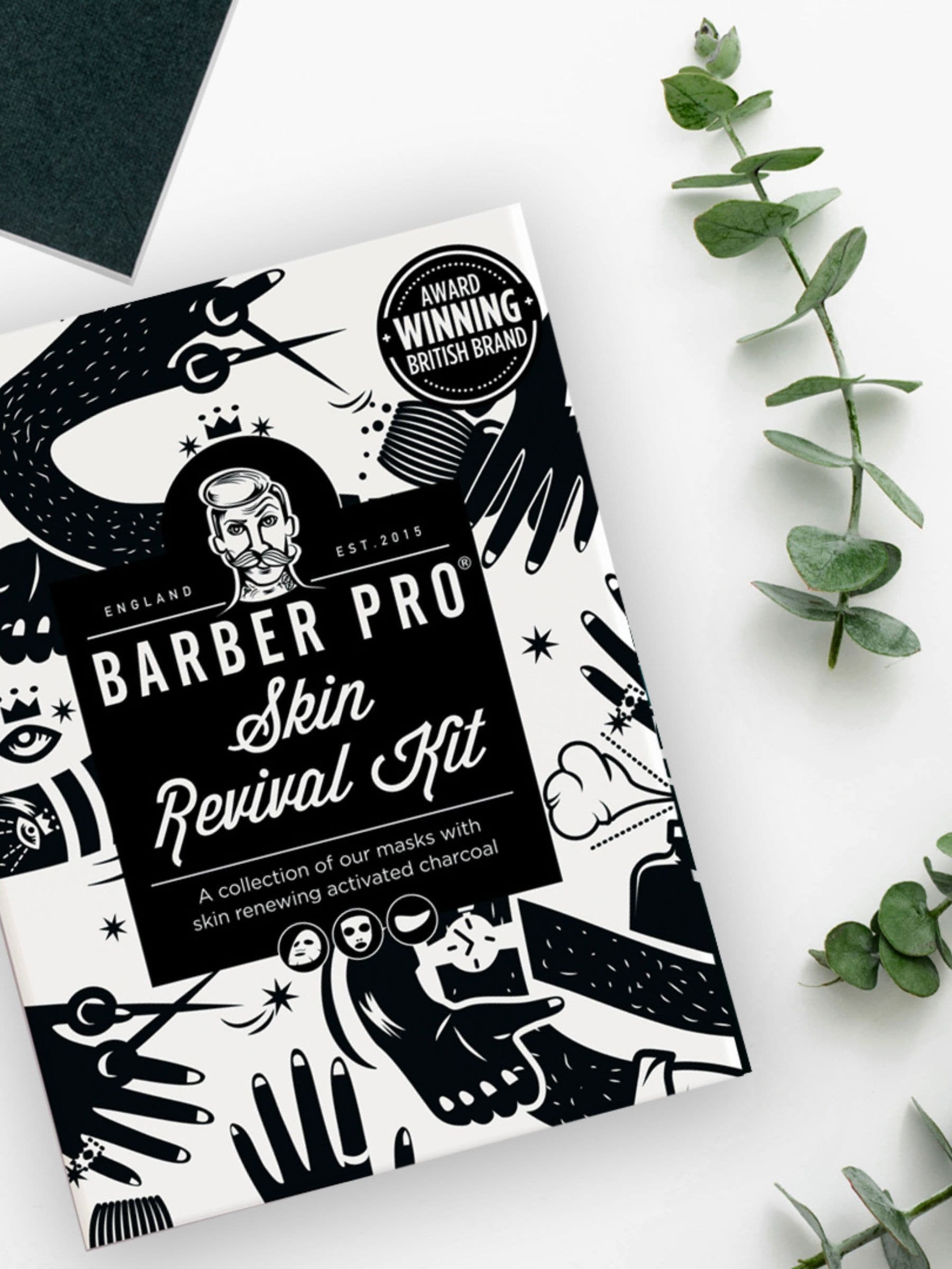 Barber Pro Skin Revival Face Mask Set - British product