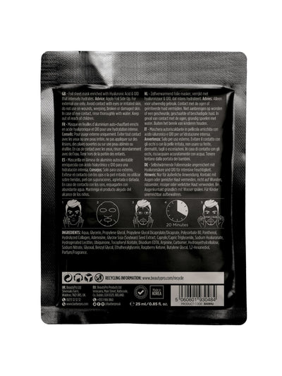 Next BARBER PRO Skin Renewing Foil Mask with Hyaluronic Acid & Q10- Buy online at McGrocer