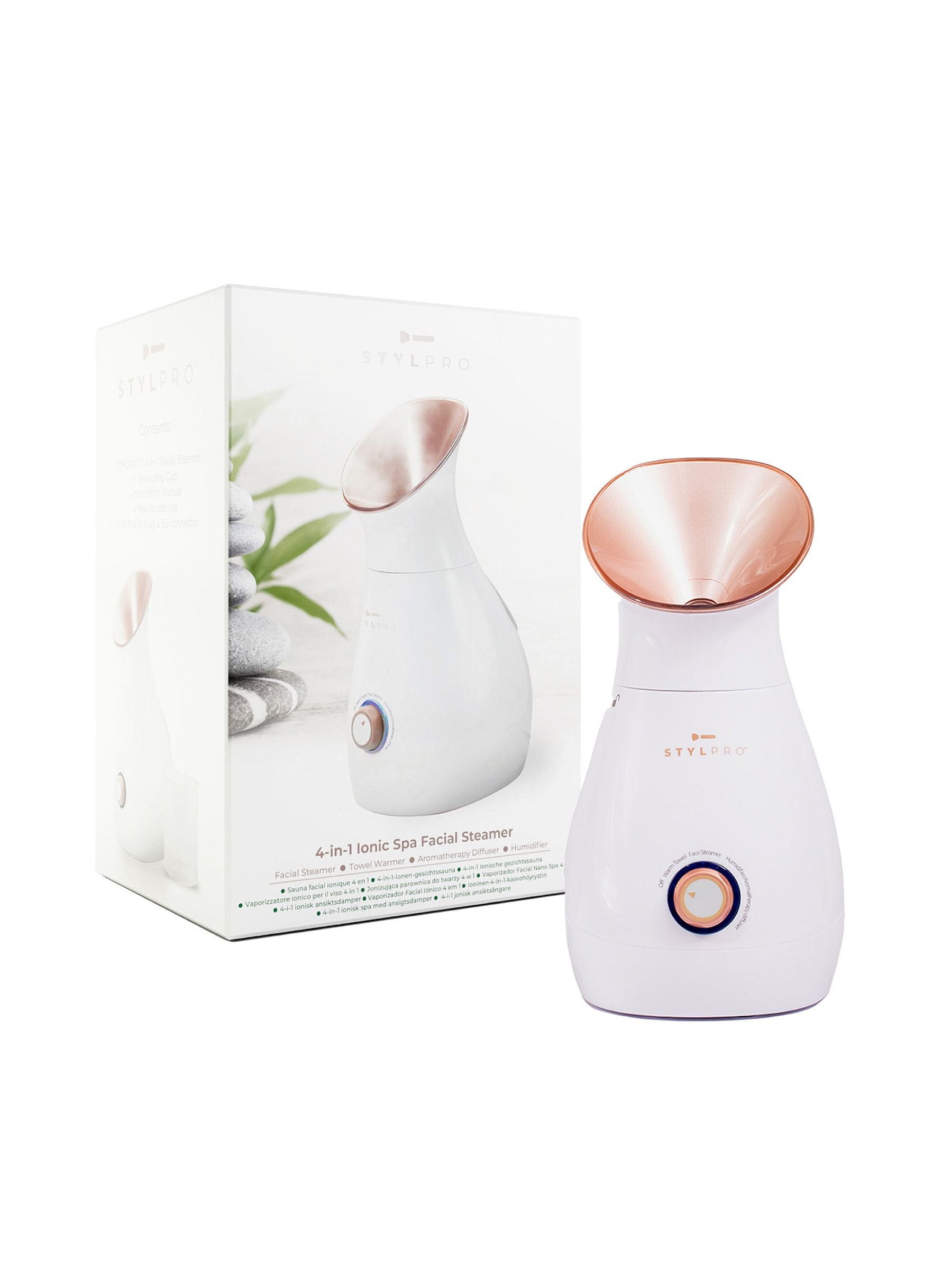 Stylpro 4-in-1 facial steamer with ionic mist (British brand)