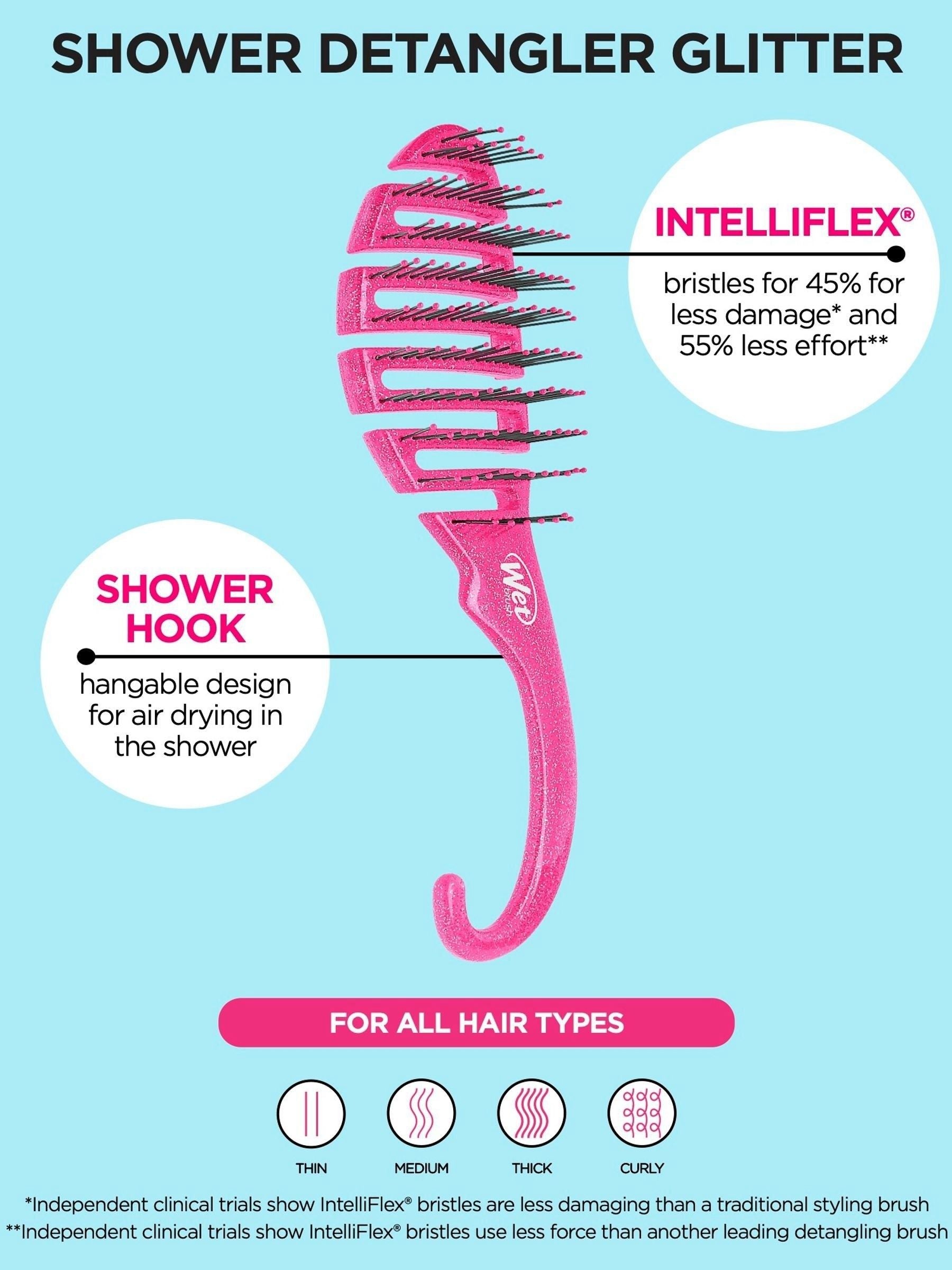 WetBrush Shower Glitter Detangler hairbrush - British product