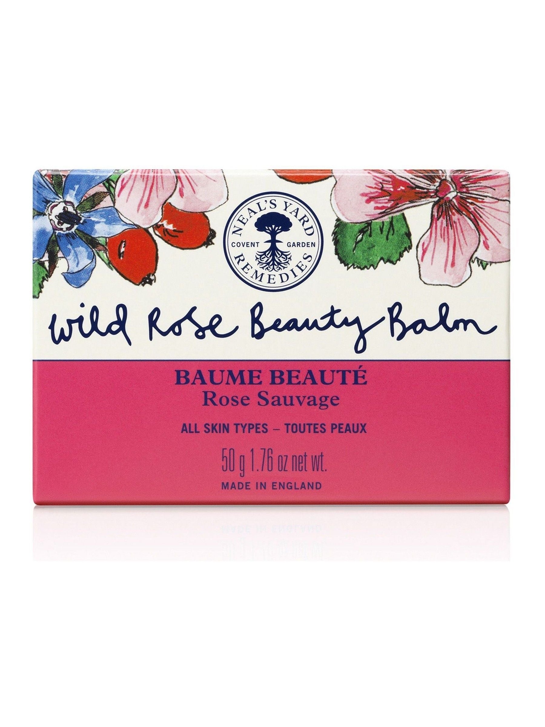 Neals Yard Remedies Wild Rose facial beauty balm 50g, imported from the UK