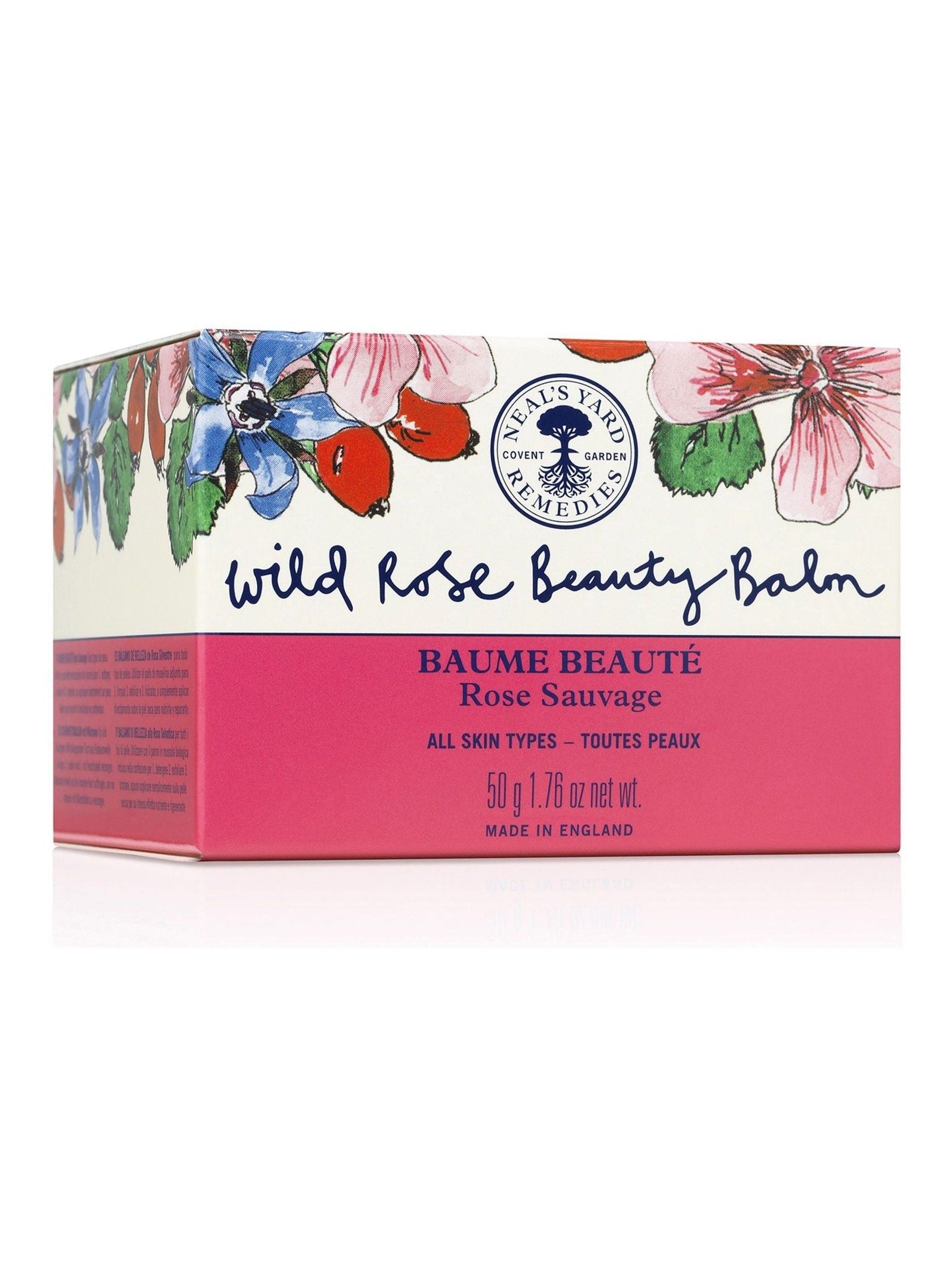 Neals Yard Remedies Wild Rose facial beauty balm 50g, imported from the UK