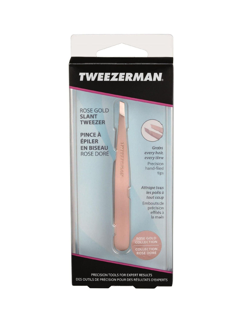 Tweezerman slant tweezer rose gold - British product