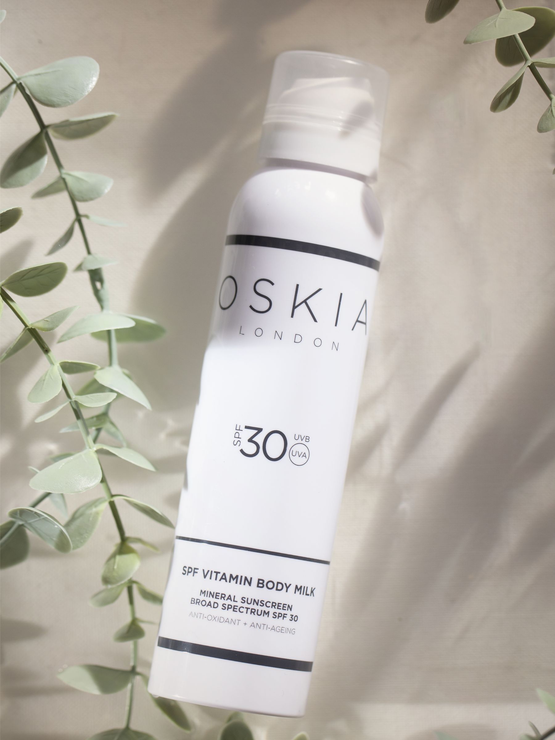 OSKIA body sunscreen SPF 30 200ml, imported from the UK