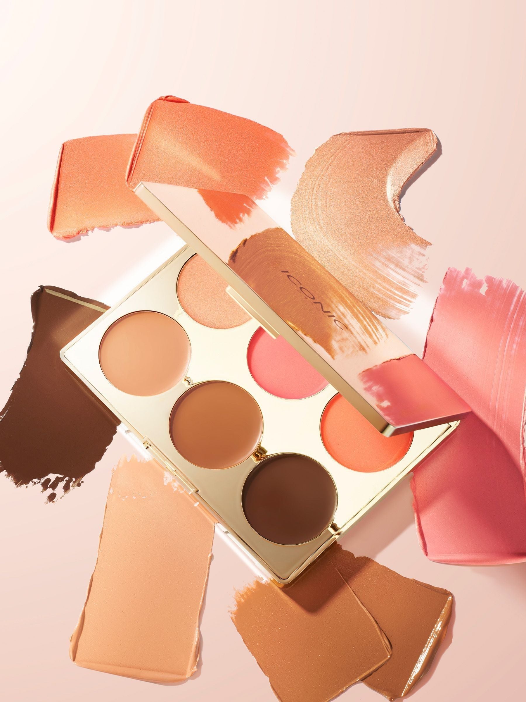 ICONIC London Multi Use Cream Blush Bronze and Highlight Palette