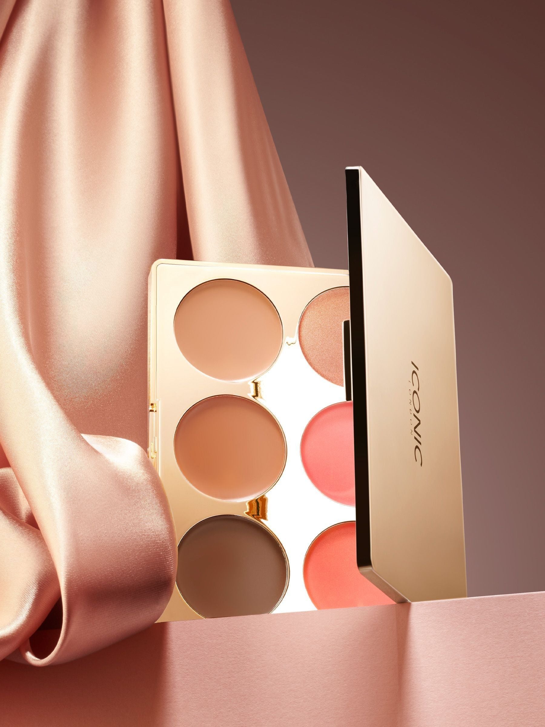 ICONIC London Multi Use Cream Blush Bronze and Highlight Palette