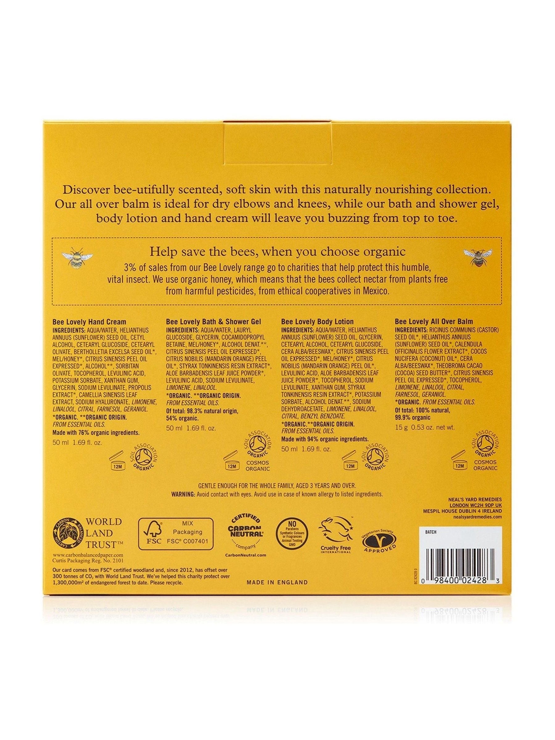 Neal's Yard Remedies Bee Lovely Gift Set skincare collection imported from the UK