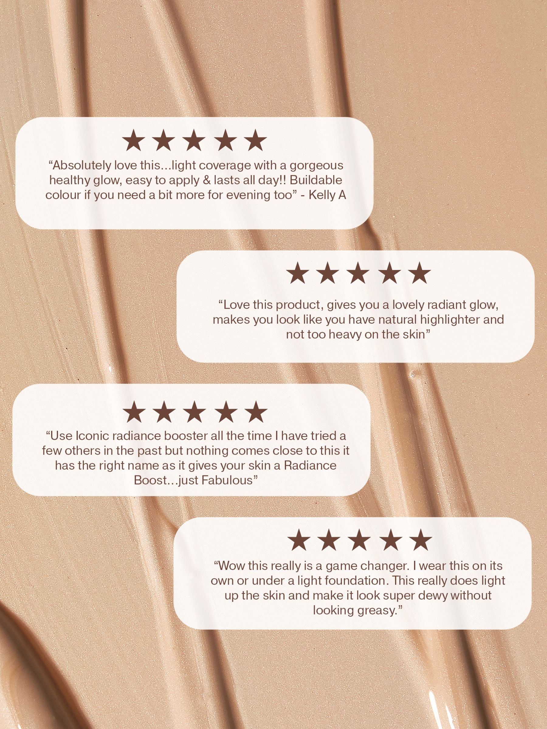 ICONIC London Radiance Booster Primer Caramel Glow, UK version