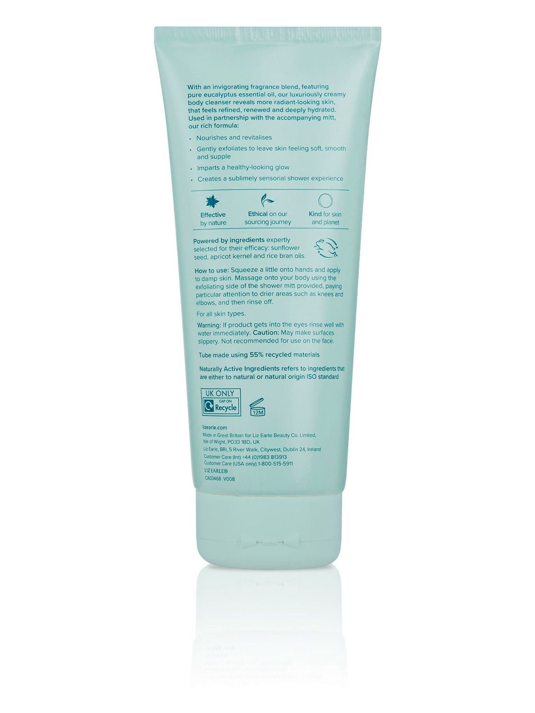 Liz Earle Cleanse & Polish Body Gentle Mitt Cleanser 200ml, UK version