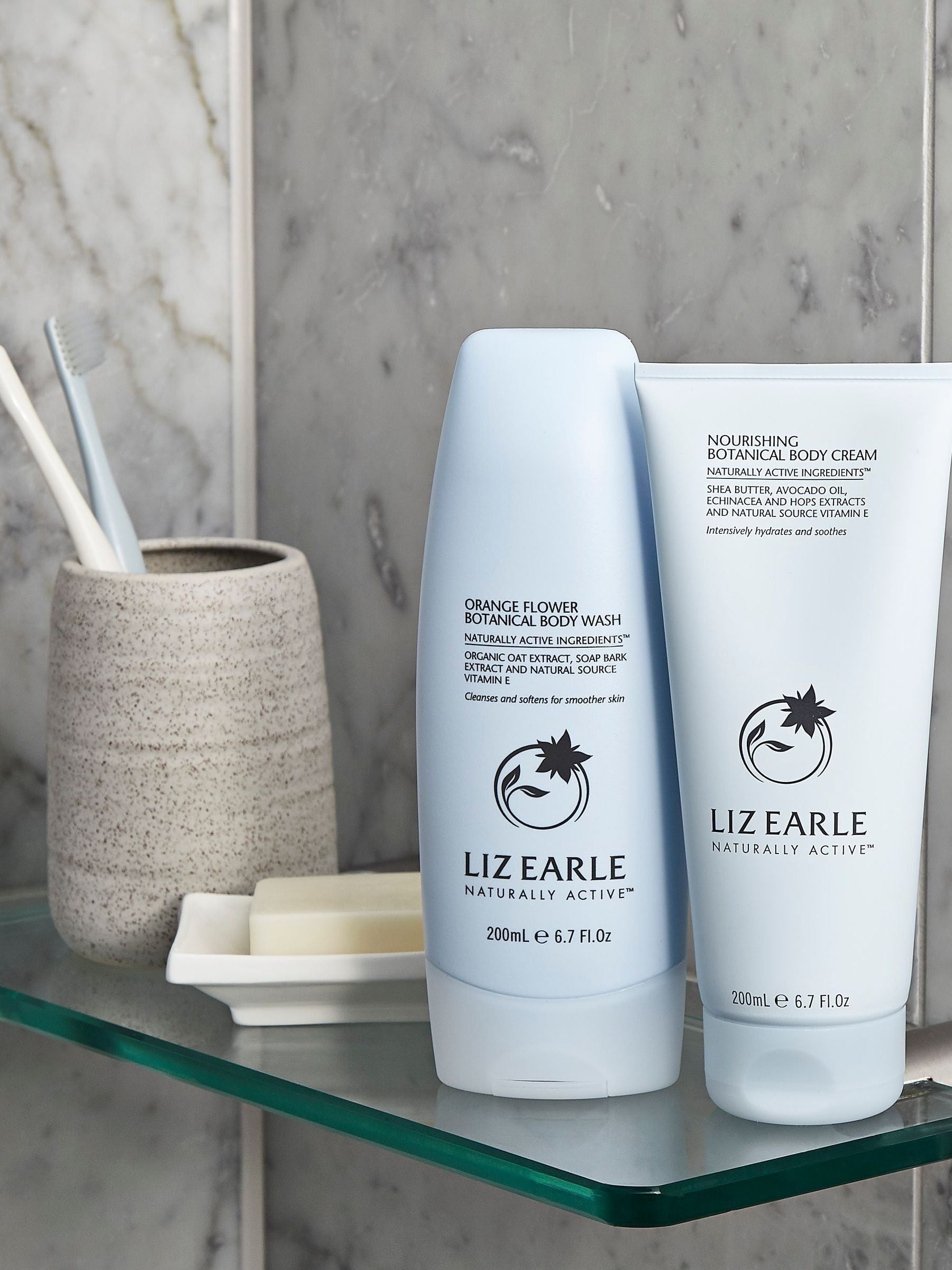 Liz Earle orange flower botanical body wash 200ml, UK version