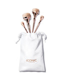 ICONIC London HD Blend Base makeup brush set, imported from the UK