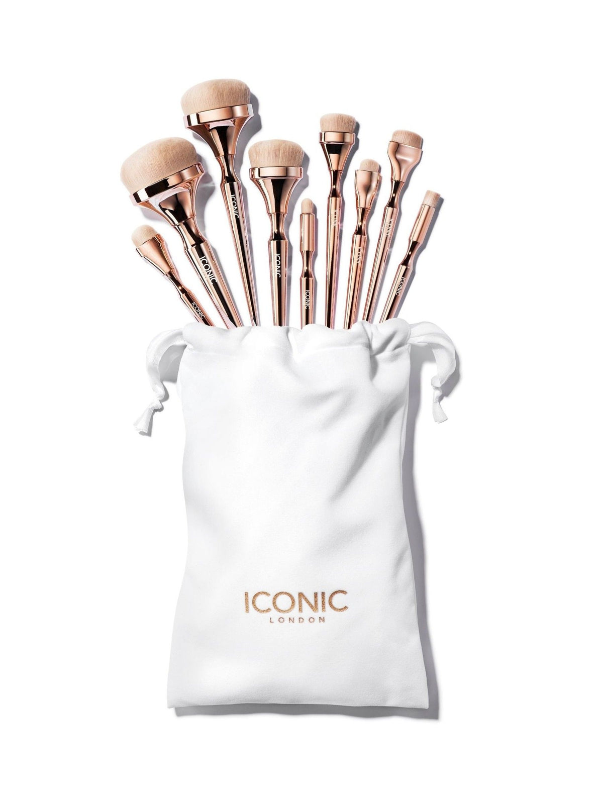 ICONIC London HD Blend makeup brush set 8-piece (British brand)