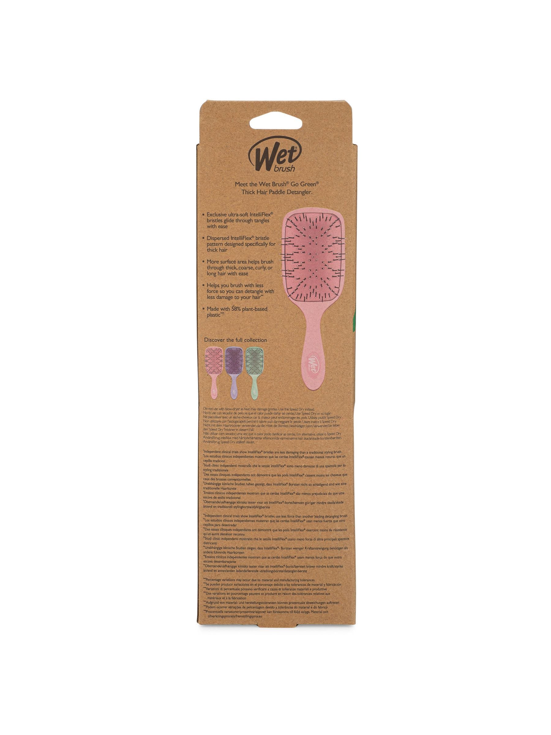 WetBrush Go Green paddle detangler for thick hair, imported from the UK