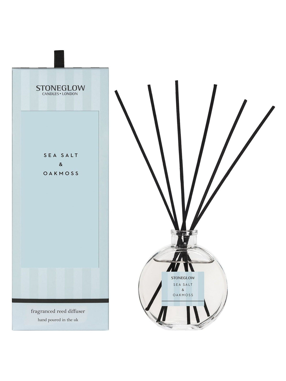 Stoneglow Sea Salt & Oakmoss reed diffuser 120ml (British brand)