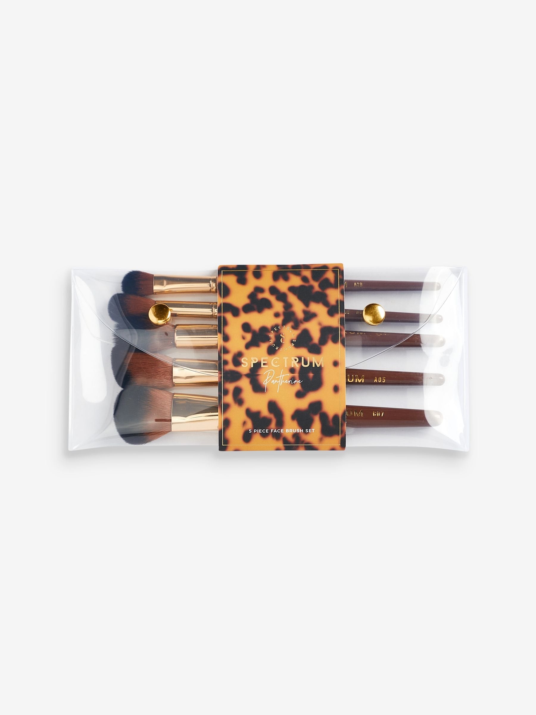 Spectrum Collections Pantherine makeup brush set 5 piece, imported from the UK
