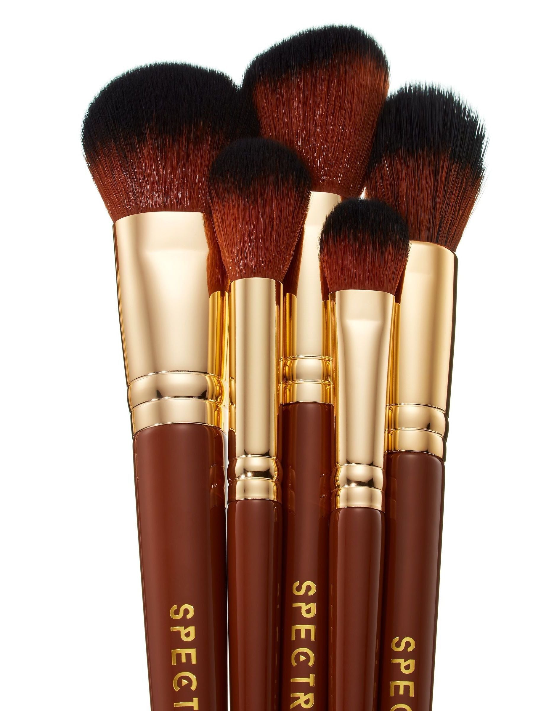 Spectrum Collections Pantherine makeup brush set 5 piece, imported from the UK