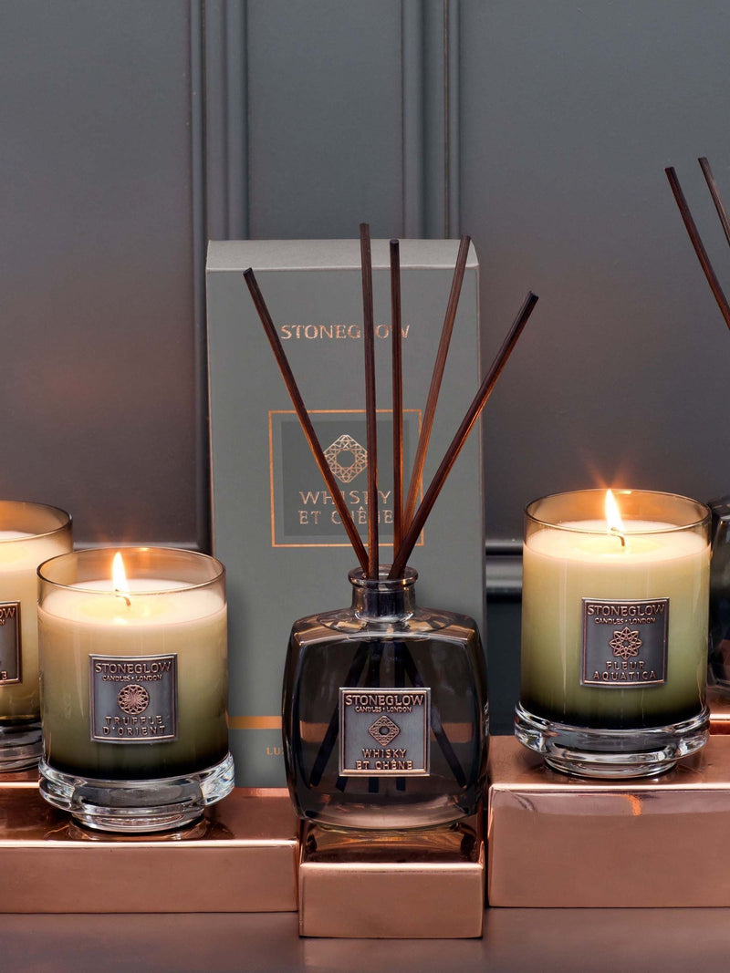 Stoneglow Whisky et Chene Metallique Reed Diffuser