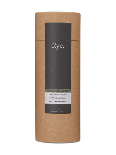 The Brighton Beard Co. Ensemble cadeau de soins de la peau pour hommes Rye 3 étapes