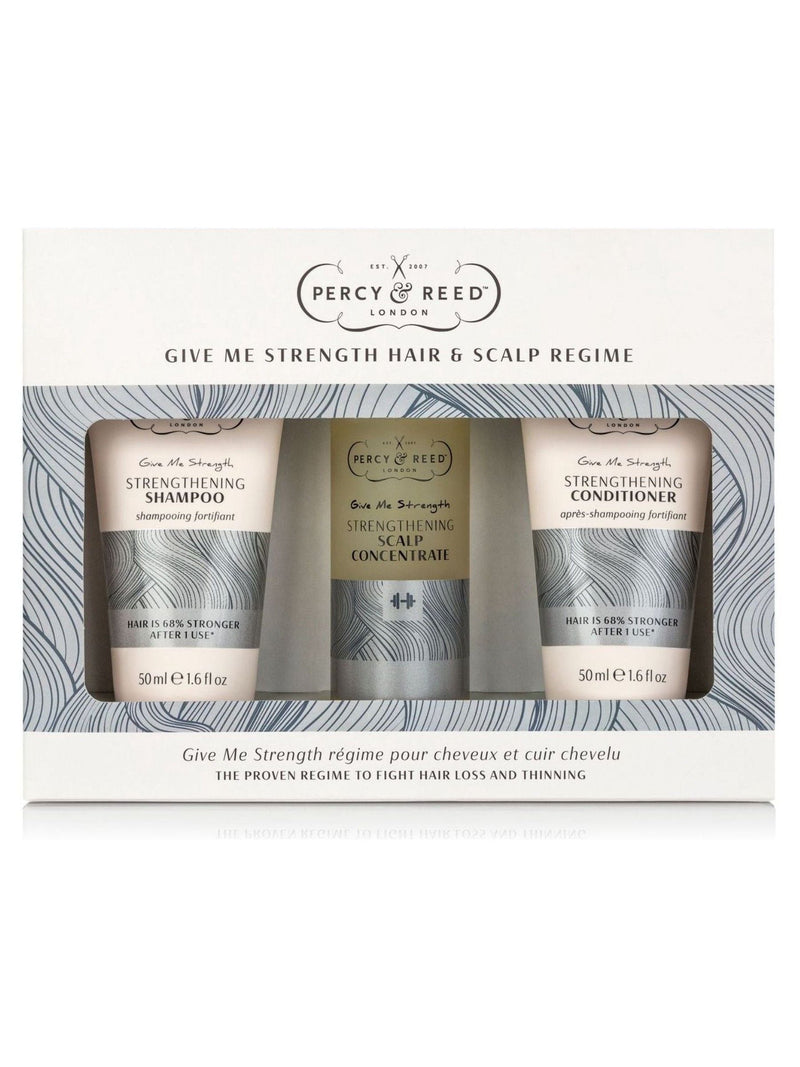 Percy & Reed Give Me Strength Hair and Scalp Regime Gift Set, imported from the UK