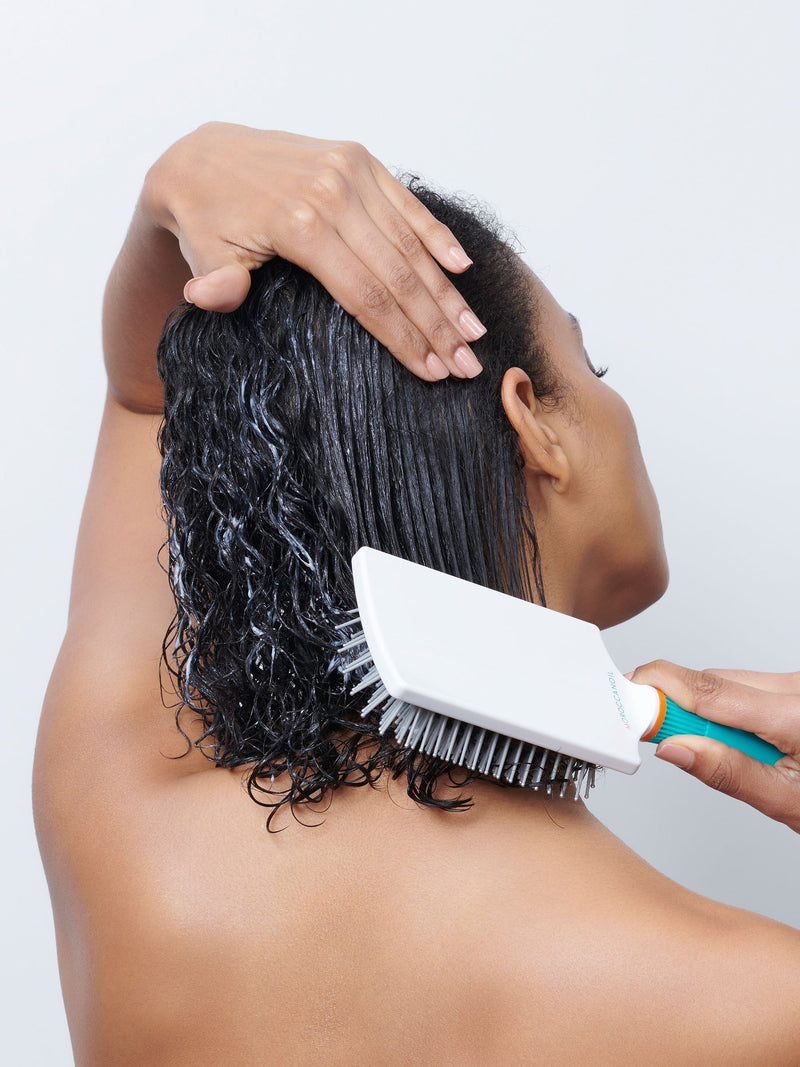 Moroccanoil ceramic paddle brush, imported from the UK
