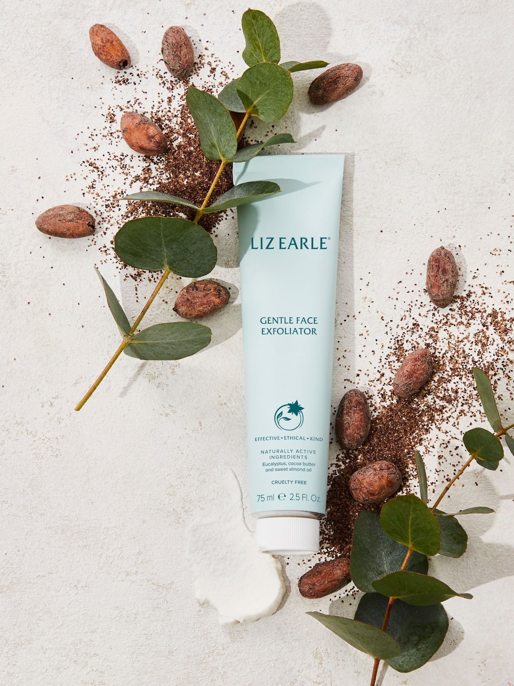 Liz Earle gentle face exfoliator 75ml, UK version