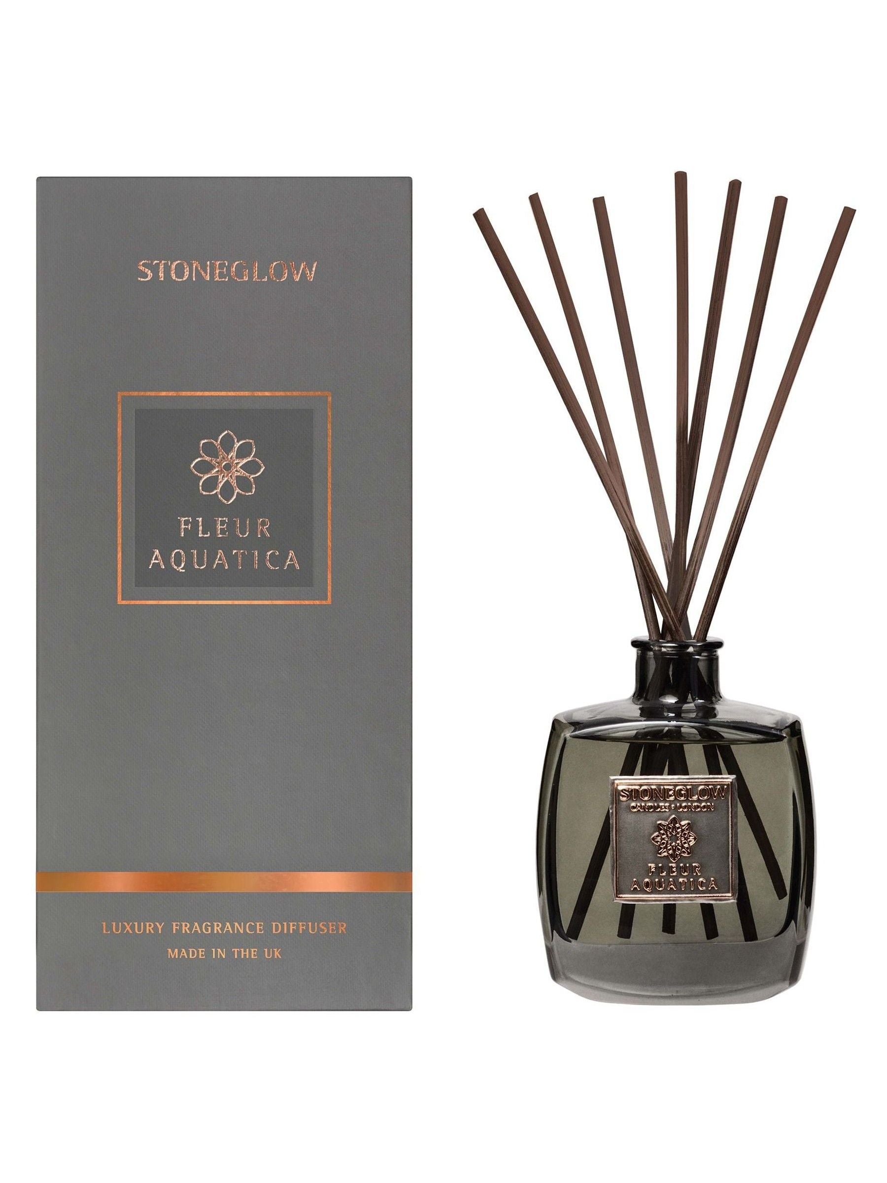 Stoneglow Fleur Aquatica reed diffuser 200ml - British product