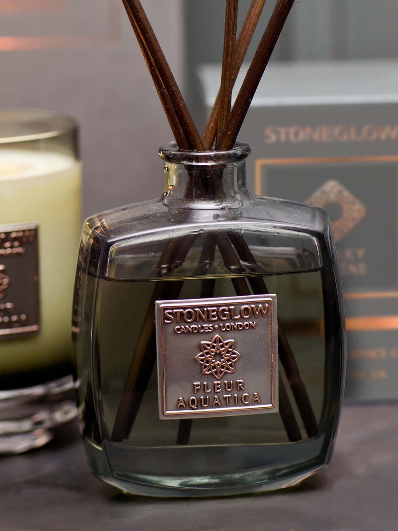 Stoneglow Fleur Aquatica reed diffuser 200ml - British product