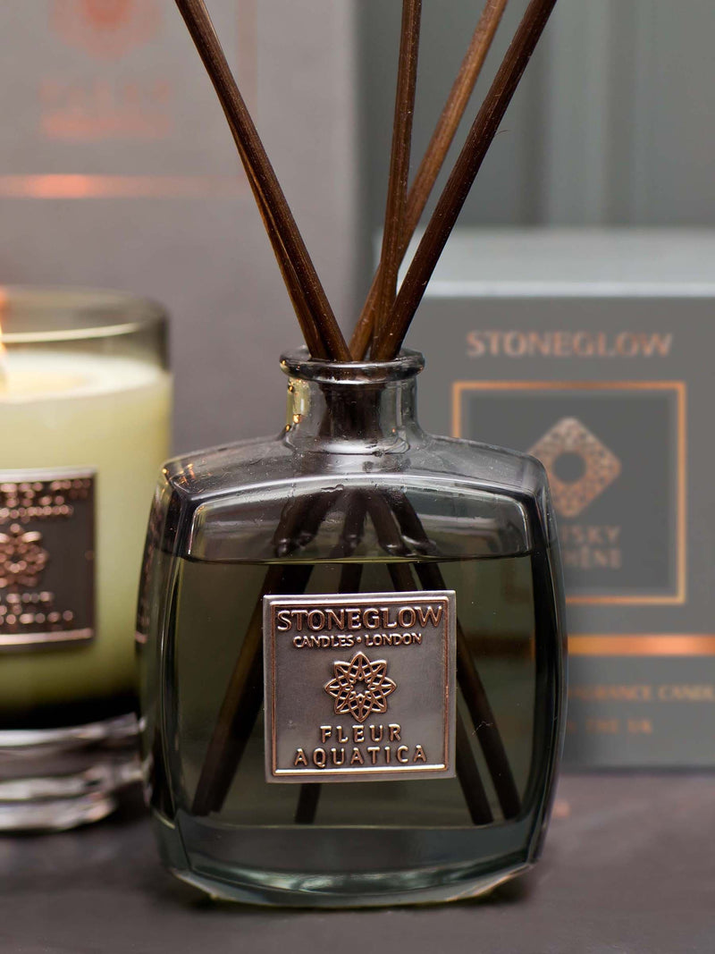 Stoneglow Fleur Aquatica reed diffuser 200ml - British product