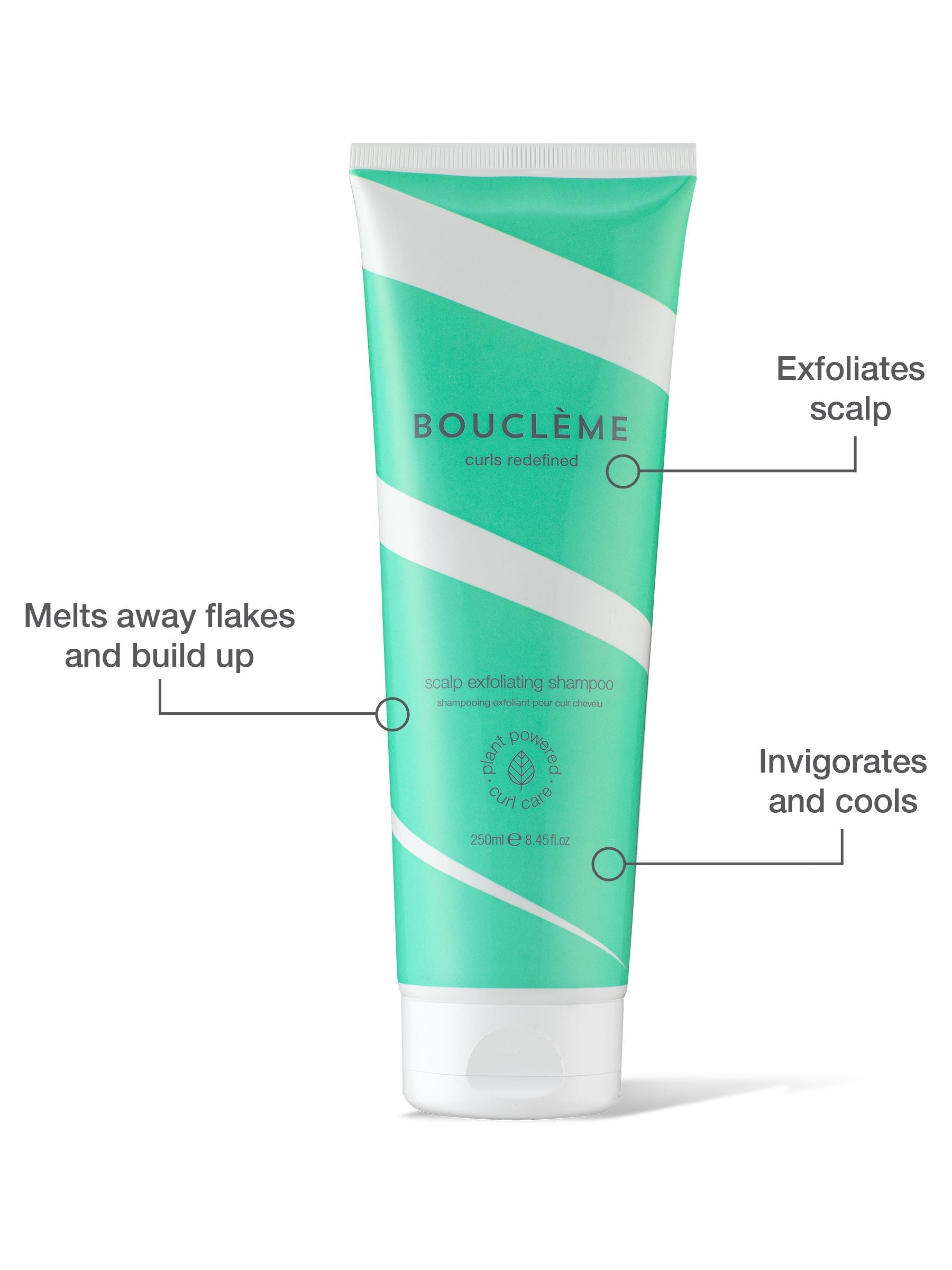 Bouclème Scalp Exfoliating Shampoo 250ml, UK version