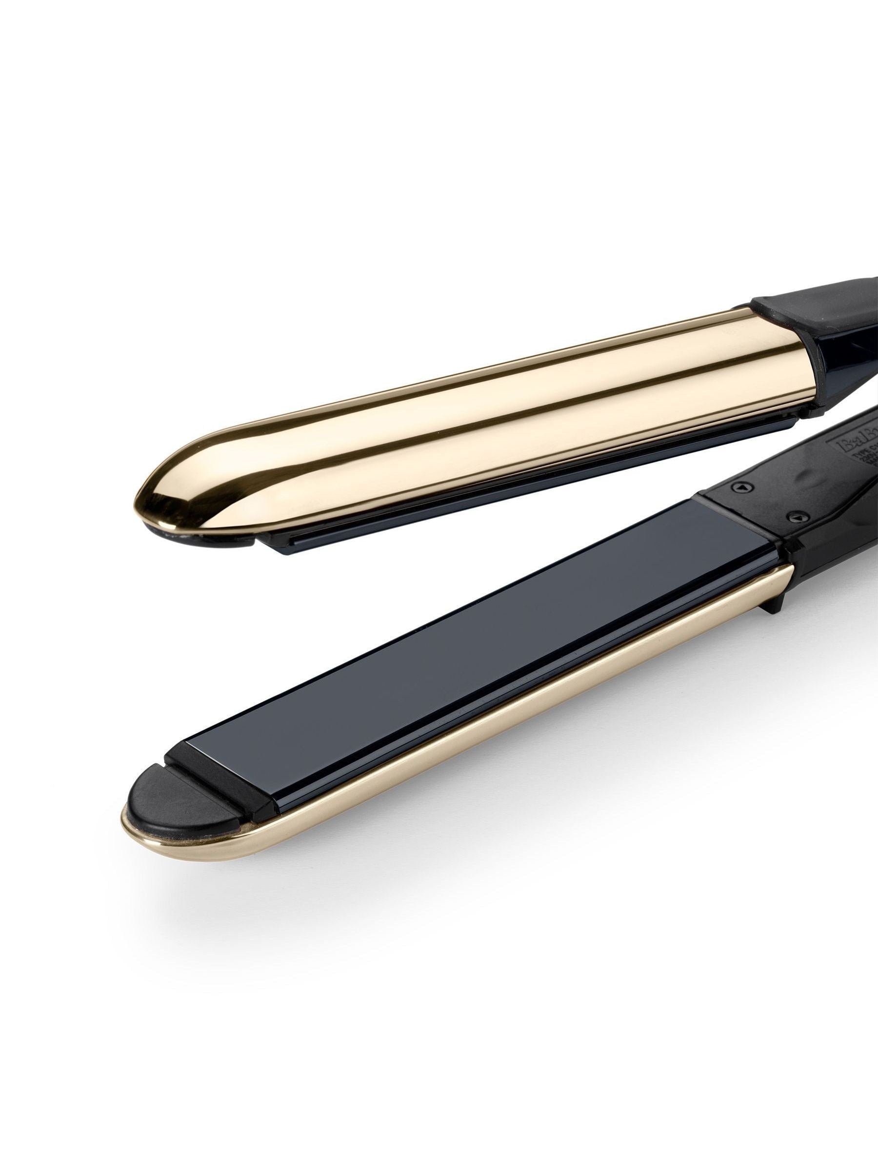 BaByliss Black Onyx hair straightener with ceramic plates, imported from the UK