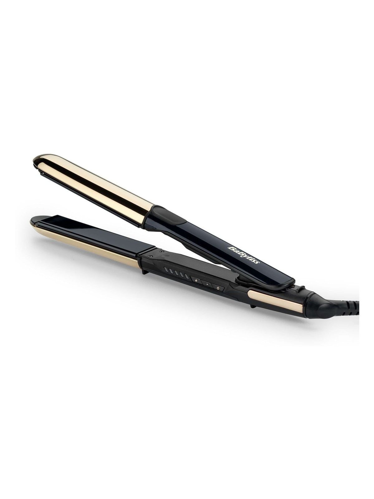 BaByliss Black Onyx hair straightener with ceramic plates, imported from the UK