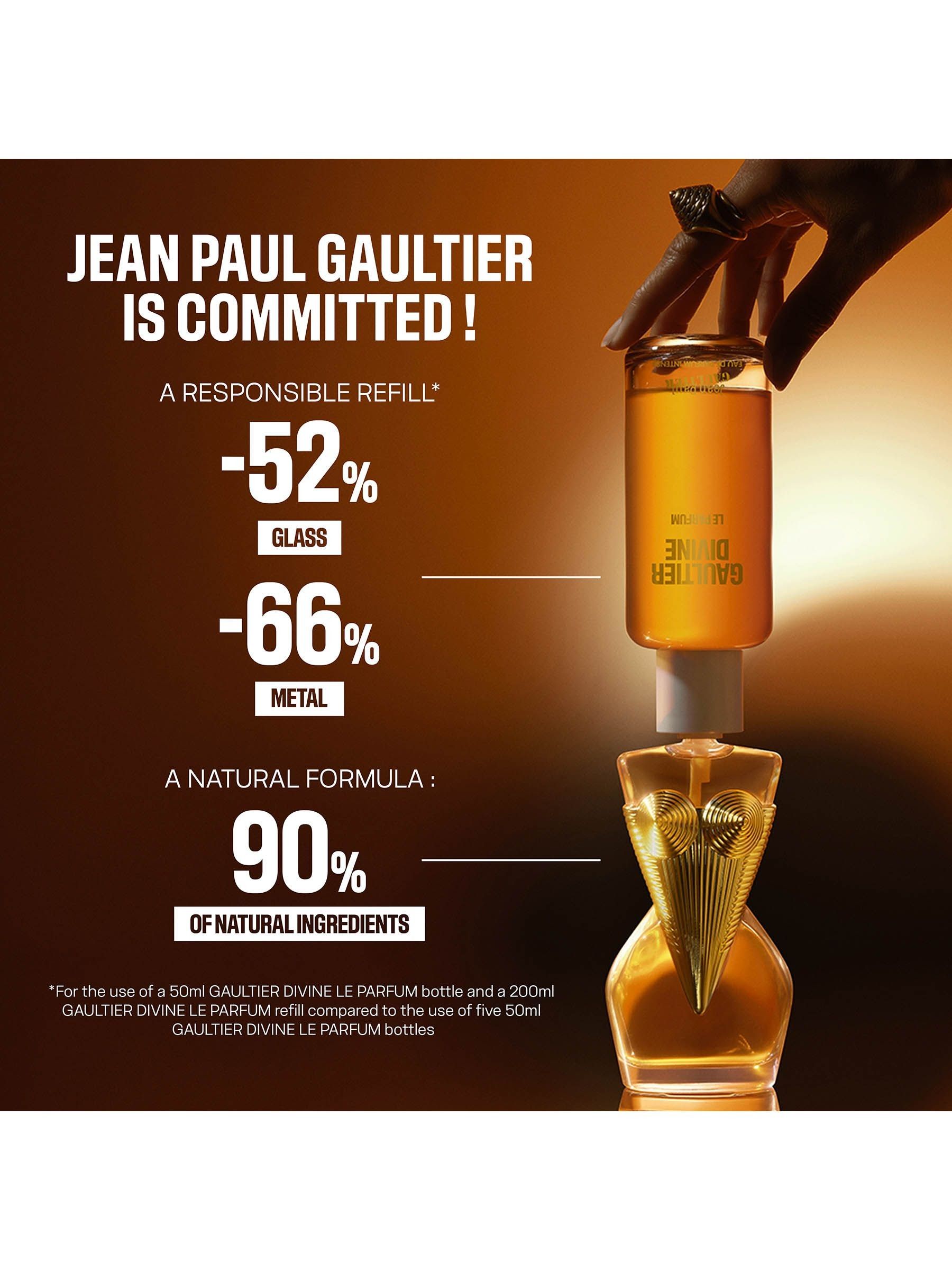 Jean Paul Gaultier Divine Intense refill 200ml, imported from the UK