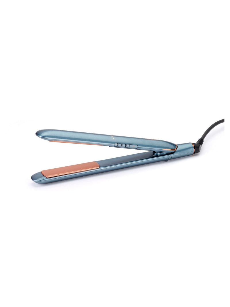 BaByliss Denim Luxe hair straightener, imported from the UK