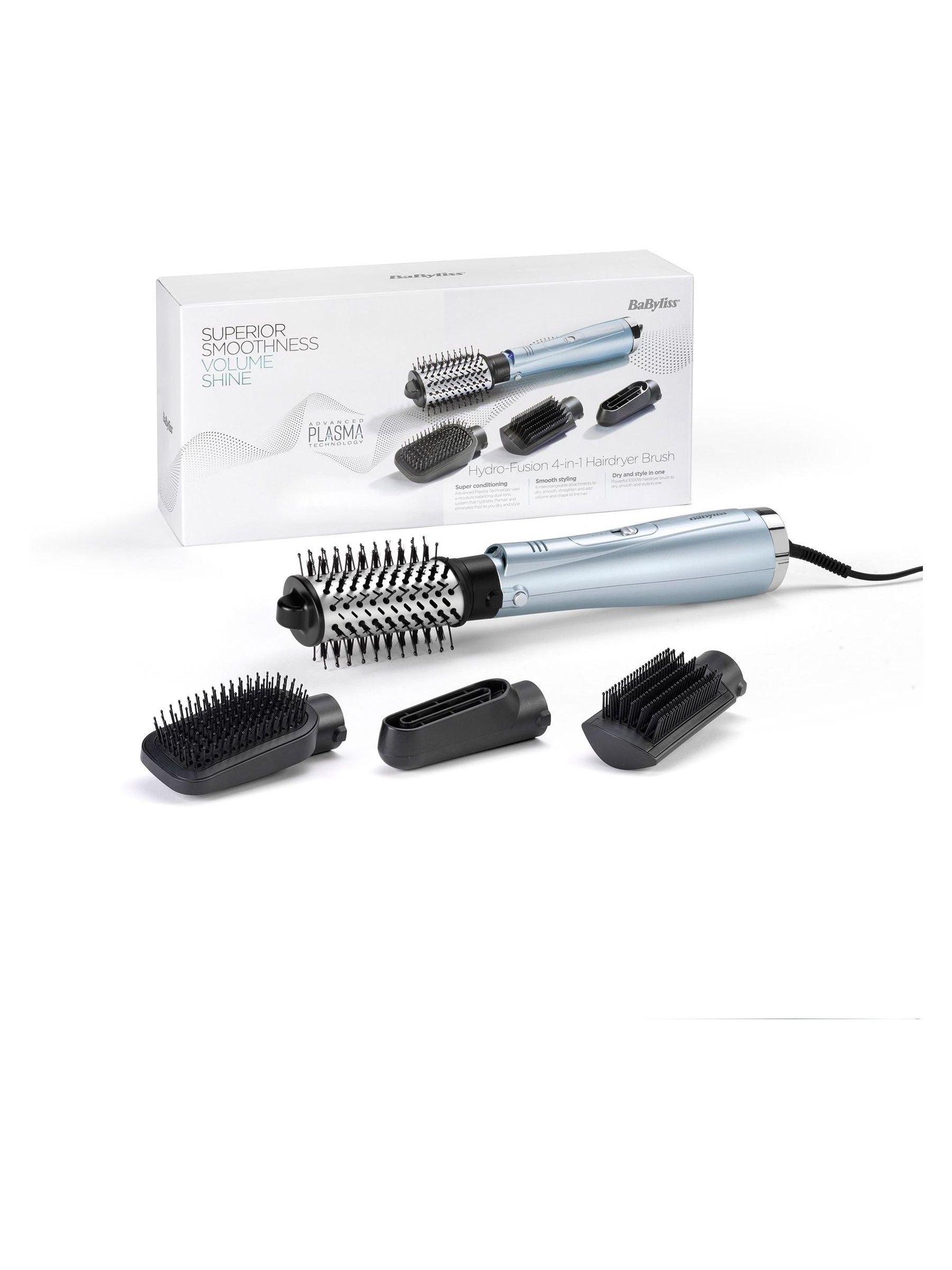 BaByliss Hydro Fusion Anti Frizz hair dryer brush, UK version