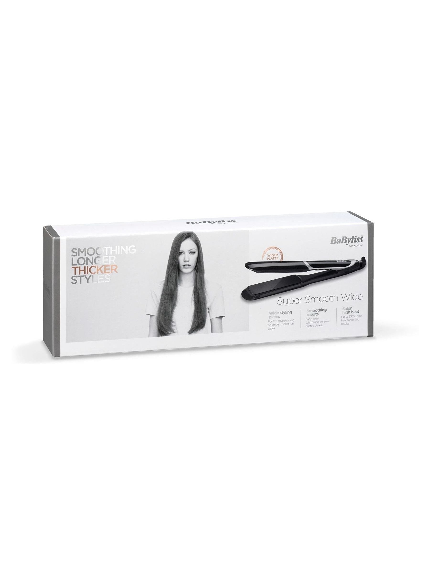 BaByliss Super Smooth wide hair straightener imported from the UK
