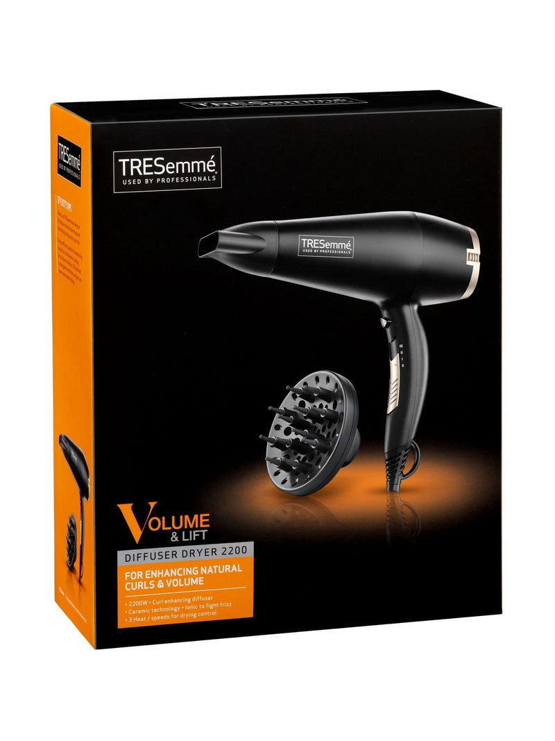 TRESemmé Curl Define 2200 hair dryer with diffuser - British product