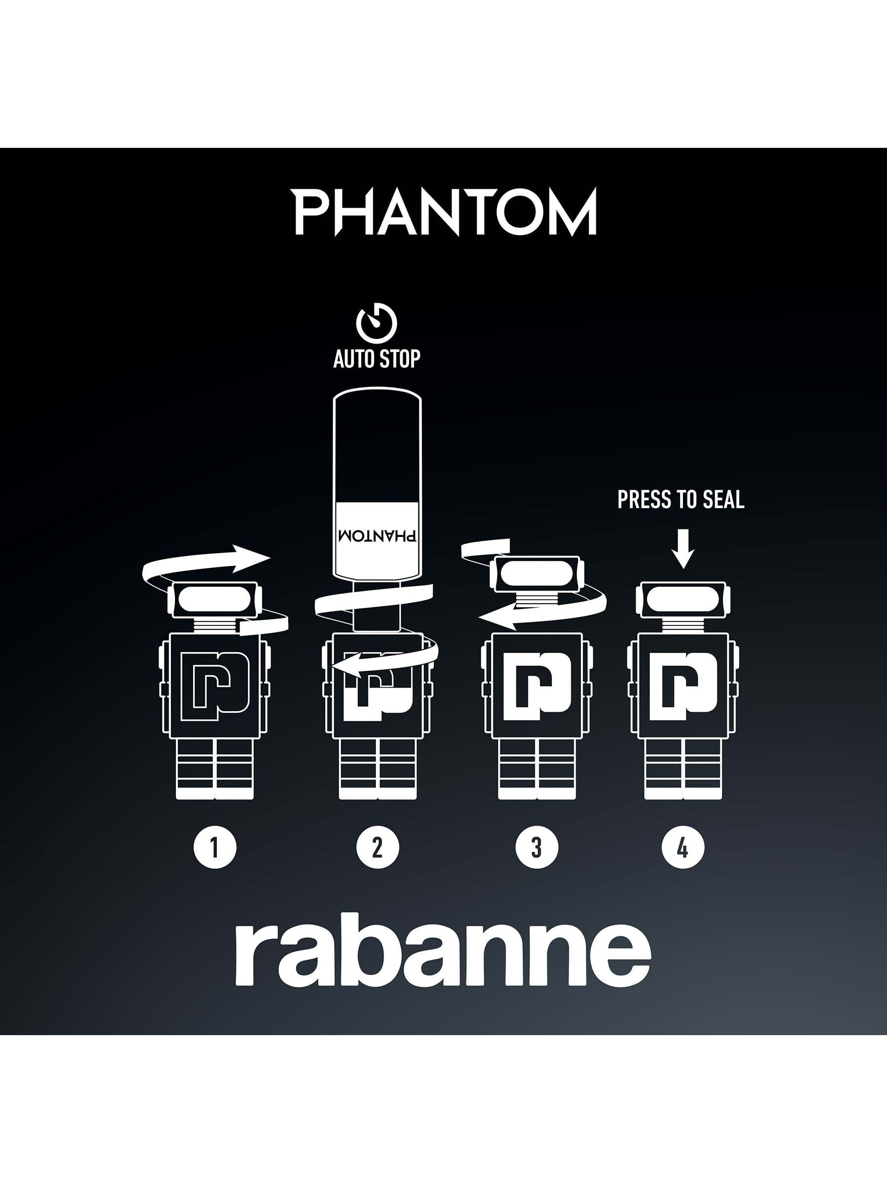 Rabanne Phantom Eau de Toilette Refill 200ml, imported from the UK