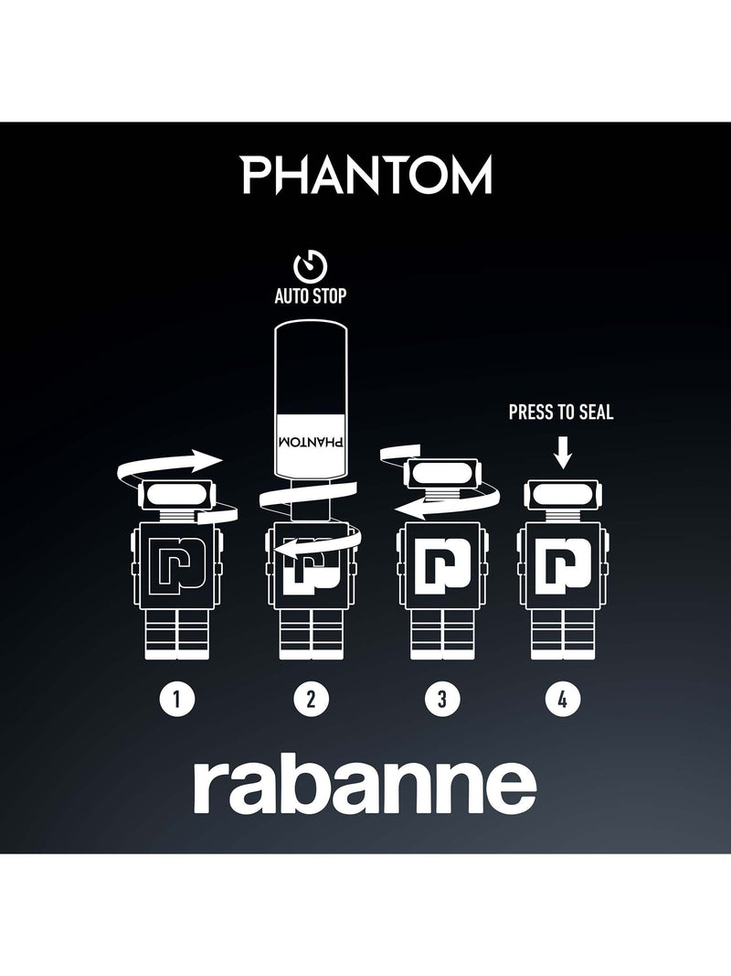 Rabanne Phantom Eau de Toilette Refill 200ml, imported from the UK